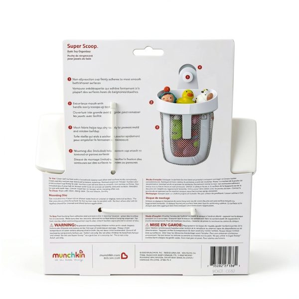Bath Toy Scoop Hanging Storage Mesh Organizer by AquaGuard-8