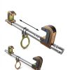 Dual Ratcheting Trailing Beam Clamp 4"-14" FallTech Aluminum Clip-2