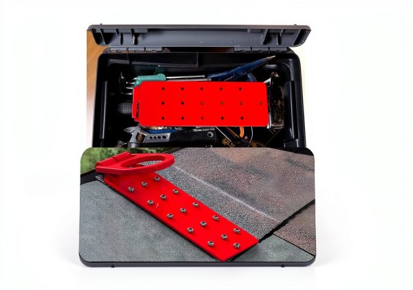 Roof Anchor 2 Pack Reusable D‑Ring Bracket by WOPPLXY Red 14‑inch-3