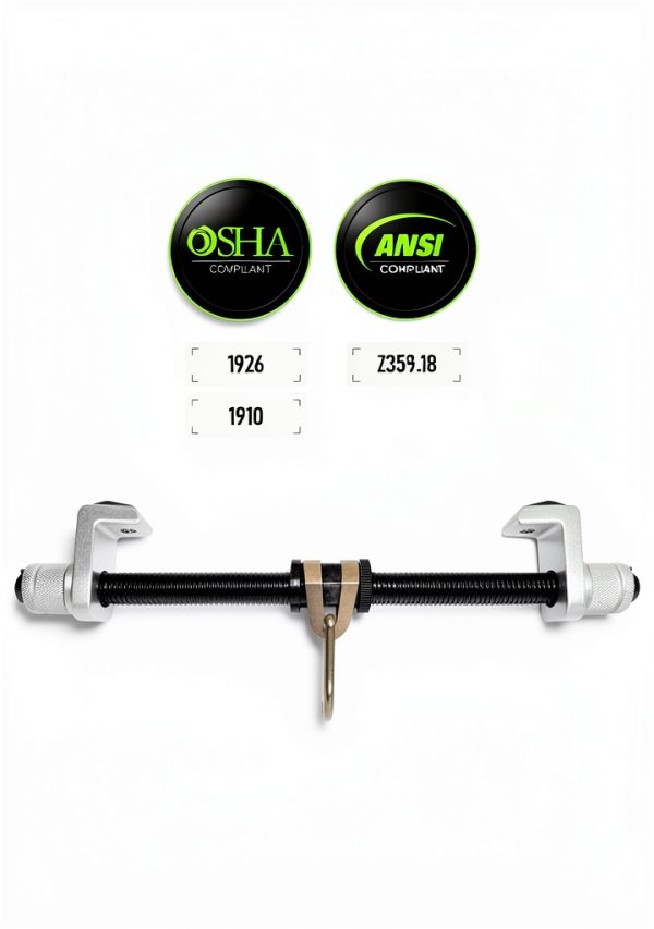 Frontline ST18AH Aluminum I-Beam Slider Anchor No-Tool Install-5