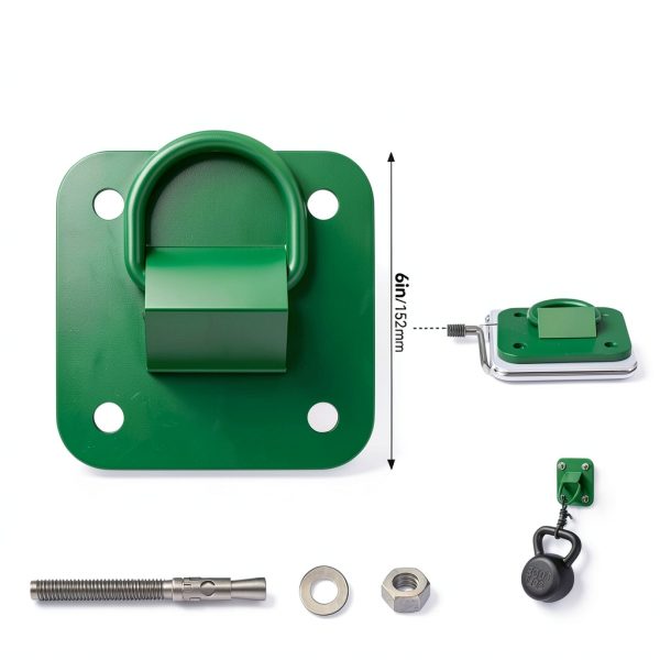 D Ring Anchor Plate by MooxHAI Reusable Steel D-Ring 5,000lb Capacity-1