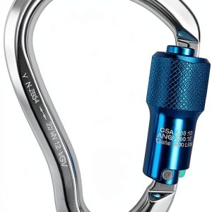 Aluminum Carabiner WestFall Pro 7435 4.6 inch D-Shape Auto Twist Lock-0