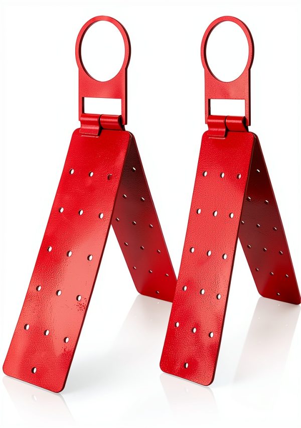 Roof Anchor 2 Pack Reusable D‑Ring Bracket by WOPPLXY Red 14‑inch-0
