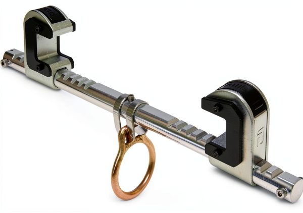 Dual Ratcheting Trailing Beam Clamp 4"-14" FallTech Aluminum Clip-0