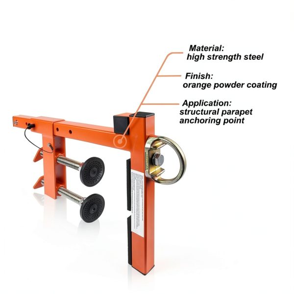Fall Protection FHFallArrest Parapet Anchor, Fits Walls to 15" Thick-1