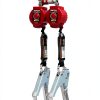 Miller Honeywell Ademco Miller Twin Turbo 6-Foot Fall Protection System with G2 Connector and Aluminum Locking Rebar Hooks (MFLC-12-Z7/6FT)-0