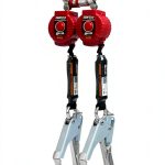 Miller Honeywell Ademco Miller Twin Turbo 6-Foot Fall Protection System with G2 Connector and Aluminum Locking Rebar Hooks (MFLC-12-Z7/6FT)-0