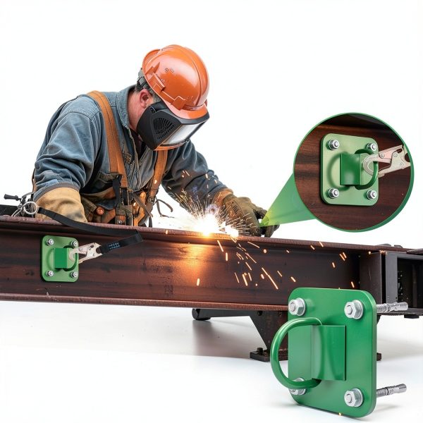 D Ring Anchor Plate by MooxHAI Reusable Steel D-Ring 5,000lb Capacity-6