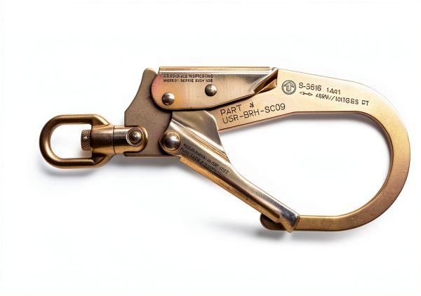 ANSI Certified Steel Swivel Snap Hook USANG Medium 45kN MBS Clip-0