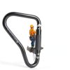 25kN Large Aluminum Auto Locking Ladder Hook SEPEAK Black D‑Shape Clip-3