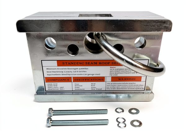 2-Way Standing Seam Roof Anchor Clamp Getanye 5000lb Alloy Steel-1