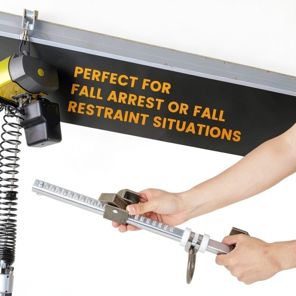 Aluminum Sliding Beam Anchor Powhorse 3.5‑14″ Flange ANSI OSHA-5